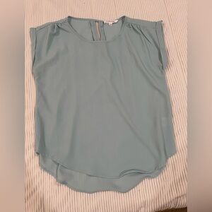 Pink Rose Sky Blue Tank Top